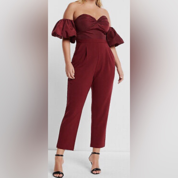 Off shoulder express jumpsuit